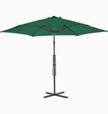 VidaXL Parasol met stalen paal 300 cm groen