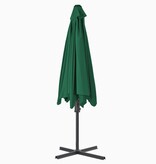 VidaXL Parasol met stalen paal 300 cm groen