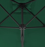 VidaXL Parasol met stalen paal 300 cm groen