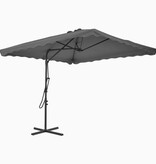 VidaXL Parasol met stalen paal 250x250 cm antraciet
