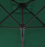 VidaXL Parasol met stalen paal 250x250 cm groen