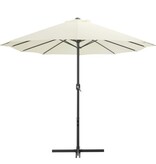 VidaXL Parasol met aluminium paal 460x270 cm zandkleurig