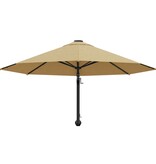 VidaXL Wandparasol met metalen paal 300 cm taupe