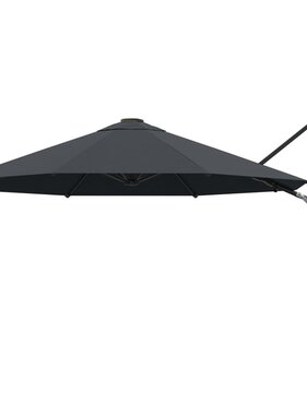 VidaXL Wandparasol met metalen paal 300 cm antraciet