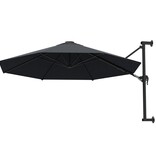VidaXL Wandparasol met metalen paal 300 cm antraciet