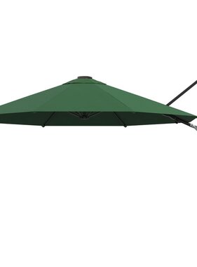 VidaXL Wandparasol met metalen paal 300 cm groen