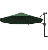 VidaXL Wandparasol met metalen paal 300 cm groen