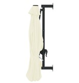 VidaXL Wandparasol met metalen paal 300 cm zandkleurig