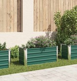 VidaXL Plantenbak verhoogd 100x40x45 cm gegalvaniseerd staal groen