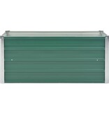 VidaXL Plantenbak verhoogd 100x40x45 cm gegalvaniseerd staal groen