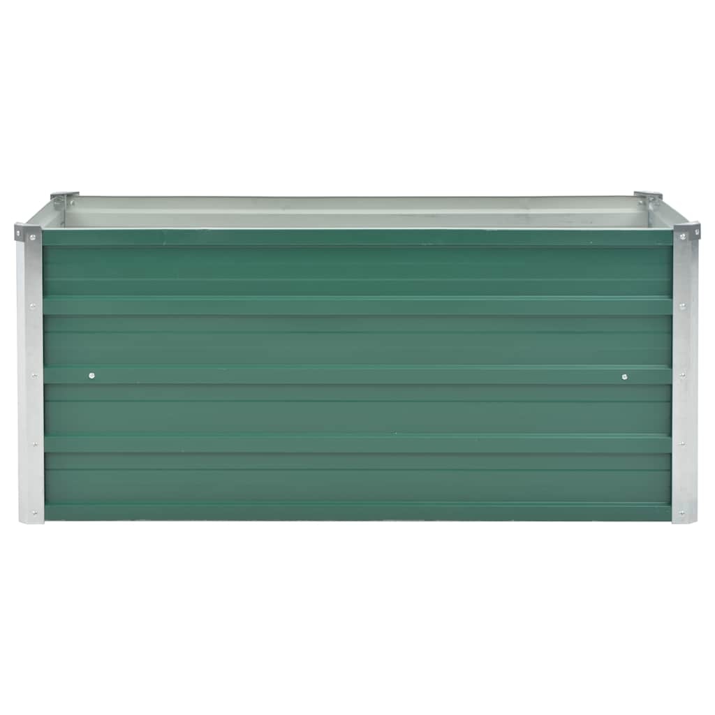 VidaXL Plantenbak verhoogd 100x40x45 cm gegalvaniseerd staal groen
