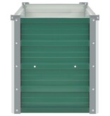 VidaXL Plantenbak verhoogd 100x40x45 cm gegalvaniseerd staal groen