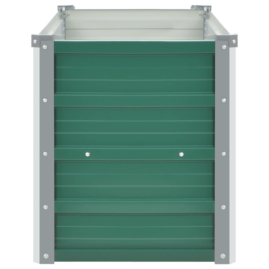 VidaXL Plantenbak verhoogd 100x40x45 cm gegalvaniseerd staal groen