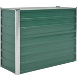 VidaXL Plantenbak verhoogd 100x40x77 cm gegalvaniseerd staal groen