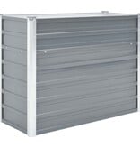 VidaXL Plantenbak verhoogd 100x40x77 cm gegalvaniseerd staal grijs