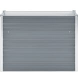 VidaXL Plantenbak verhoogd 100x40x77 cm gegalvaniseerd staal grijs