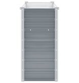VidaXL Plantenbak verhoogd 100x40x77 cm gegalvaniseerd staal grijs