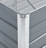 VidaXL Plantenbak verhoogd 100x40x77 cm gegalvaniseerd staal grijs