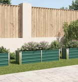 VidaXL Plantenbak verhoogd 160x40x45 cm gegalvaniseerd staal groen