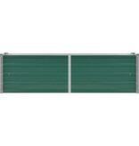 VidaXL Plantenbak verhoogd 160x40x45 cm gegalvaniseerd staal groen