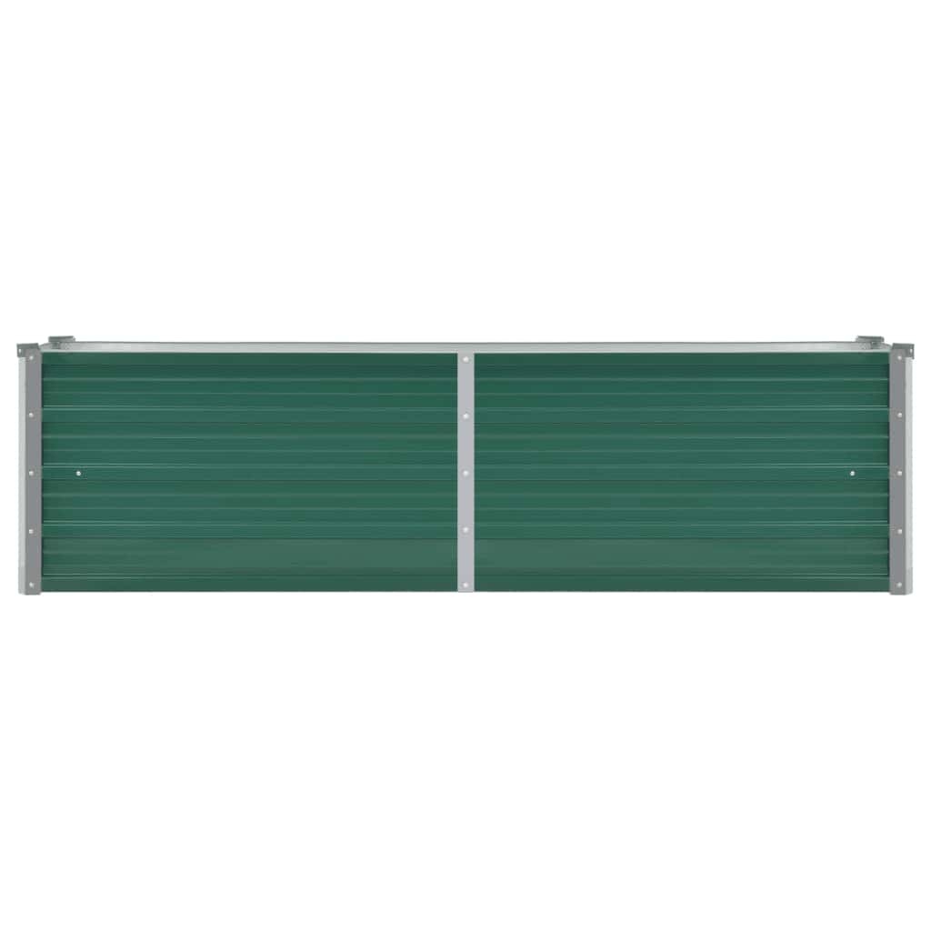 VidaXL Plantenbak verhoogd 160x40x45 cm gegalvaniseerd staal groen