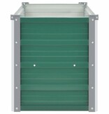 VidaXL Plantenbak verhoogd 160x40x45 cm gegalvaniseerd staal groen