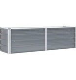 VidaXL Plantenbak verhoogd 160x40x45 cm gegalvaniseerd staal grijs