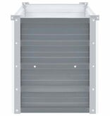 VidaXL Plantenbak verhoogd 160x40x45 cm gegalvaniseerd staal grijs