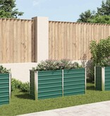 VidaXL Plantenbak verhoogd 160x40x77 cm gegalvaniseerd staal groen