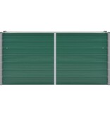 VidaXL Plantenbak verhoogd 160x40x77 cm gegalvaniseerd staal groen