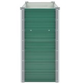 VidaXL Plantenbak verhoogd 160x40x77 cm gegalvaniseerd staal groen