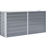 VidaXL Plantenbak verhoogd 160x40x77 cm gegalvaniseerd staal grijs