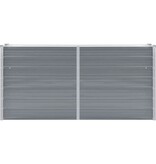 VidaXL Plantenbak verhoogd 160x40x77 cm gegalvaniseerd staal grijs