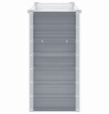 VidaXL Plantenbak verhoogd 160x40x77 cm gegalvaniseerd staal grijs
