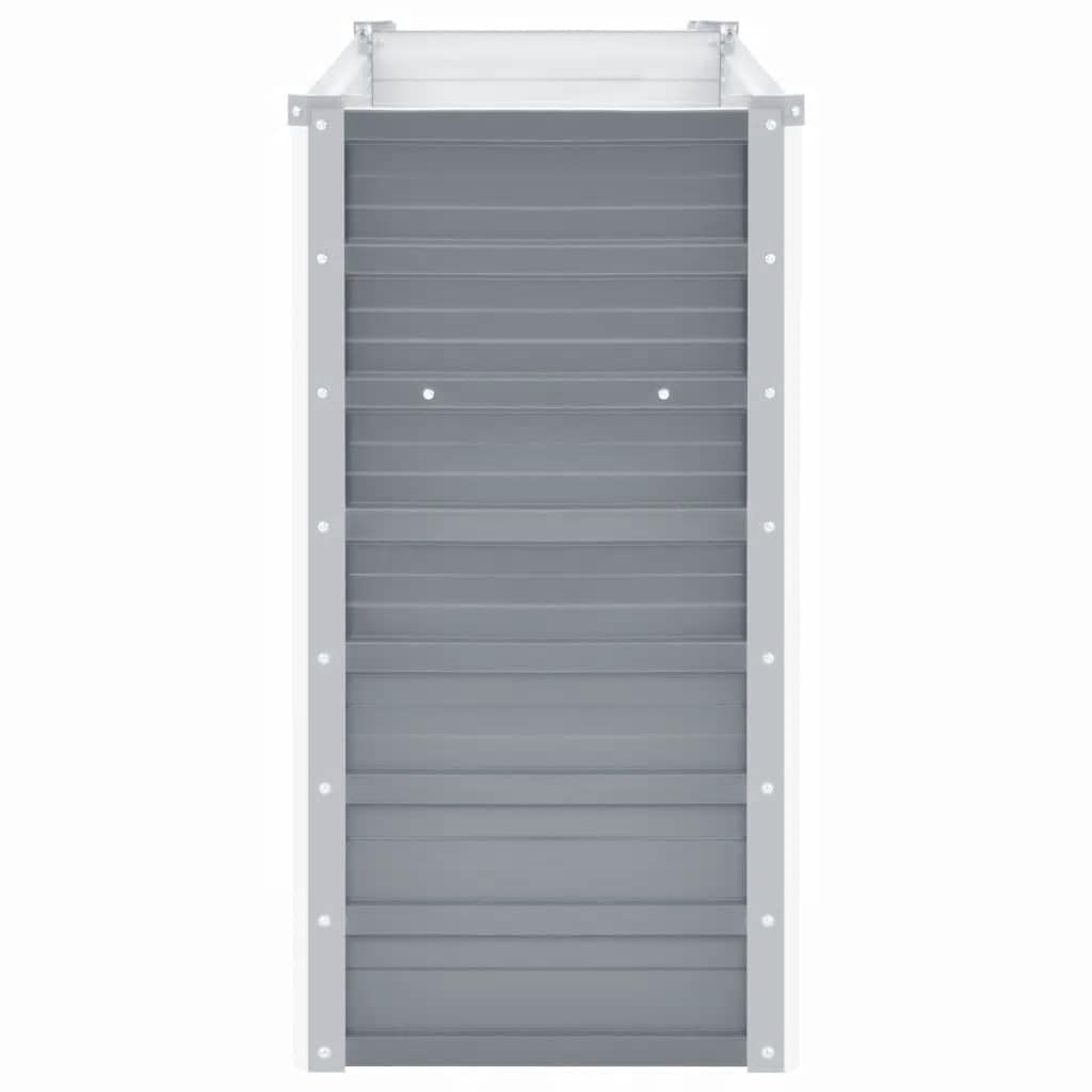 VidaXL Plantenbak verhoogd 160x40x77 cm gegalvaniseerd staal grijs