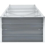 VidaXL Plantenbak verhoogd 320x80x45 cm gegalvaniseerd staal grijs