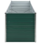 VidaXL Plantenbak verhoogd 320x80x77 cm gegalvaniseerd staal groen