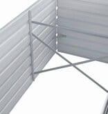 VidaXL Plantenbak verhoogd 320x80x77 cm gegalvaniseerd staal grijs