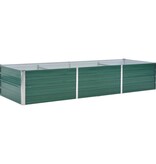 VidaXL Plantenbak verhoogd 240x80x45 cm gegalvaniseerd staal groen