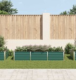 VidaXL Plantenbak verhoogd 240x80x45 cm gegalvaniseerd staal groen