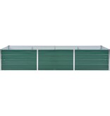 VidaXL Plantenbak verhoogd 240x80x45 cm gegalvaniseerd staal groen