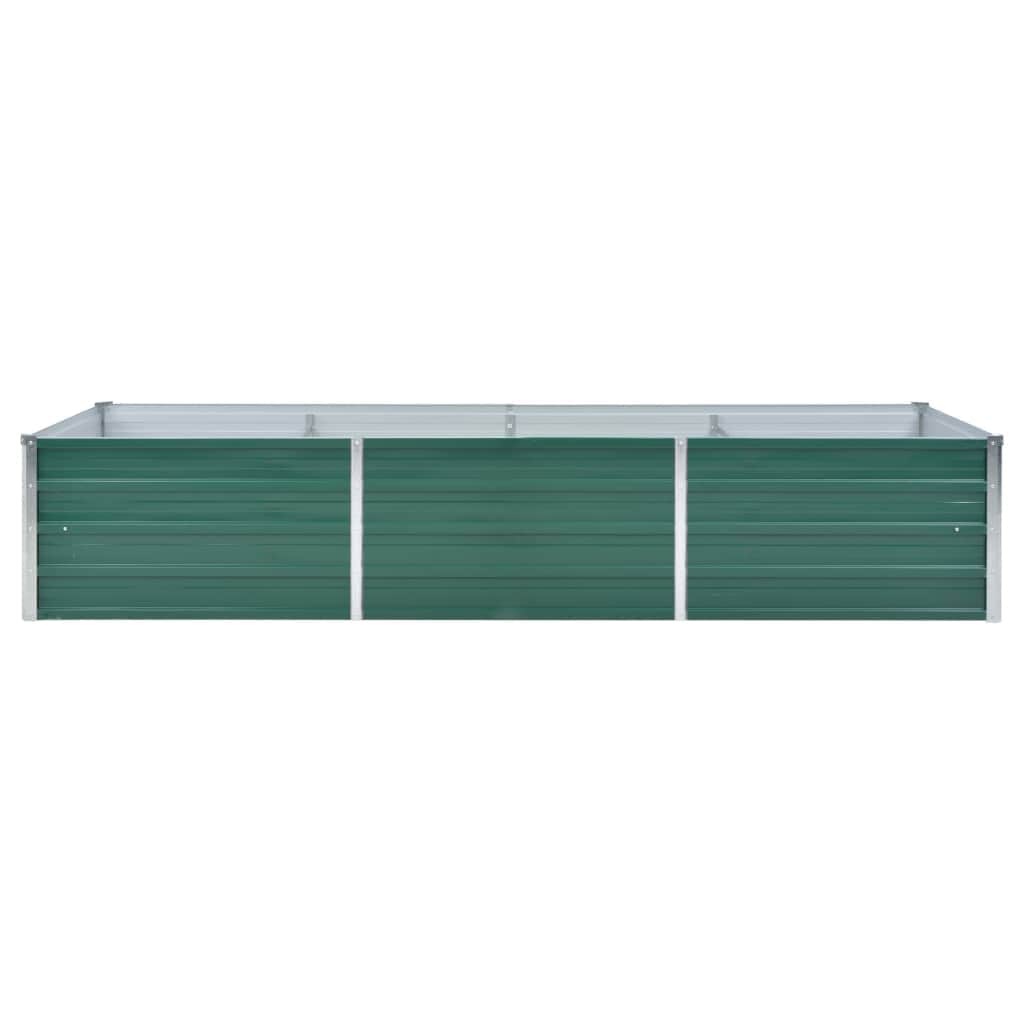 VidaXL Plantenbak verhoogd 240x80x45 cm gegalvaniseerd staal groen