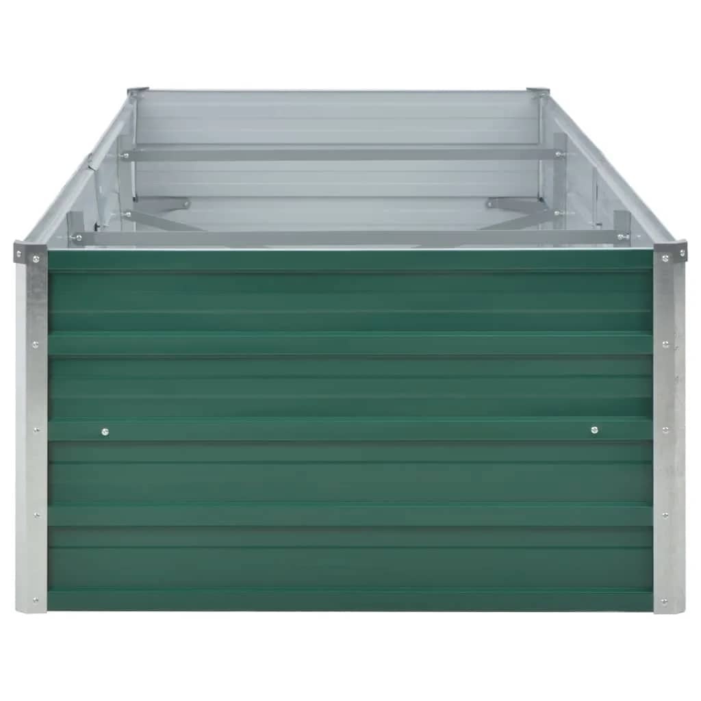VidaXL Plantenbak verhoogd 240x80x45 cm gegalvaniseerd staal groen