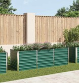 VidaXL Plantenbak verhoogd 240x80x77 cm gegalvaniseerd staal groen
