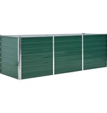 VidaXL Plantenbak verhoogd 240x80x77 cm gegalvaniseerd staal groen