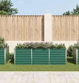 VidaXL Plantenbak verhoogd 240x80x77 cm gegalvaniseerd staal groen