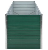 VidaXL Plantenbak verhoogd 240x80x77 cm gegalvaniseerd staal groen