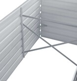 VidaXL Plantenbak verhoogd 240x80x77 cm gegalvaniseerd staal grijs