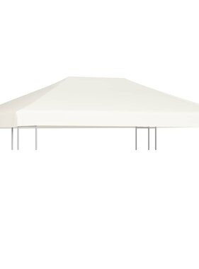 VidaXL Prieeldak 310 g/m² 4x3 m crèmewit