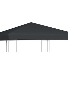 VidaXL Prieeldak 310 g/m² 3x3 m grijs